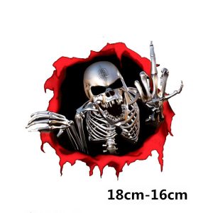 High Quality SUV-Car Skull Car Sticker 13x17cm