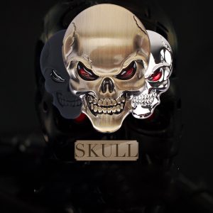 Car-SUV Window & Body Metal Skull Sticker