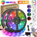 16.4FT RGB Flexible 300LED Waterproof Strip Light