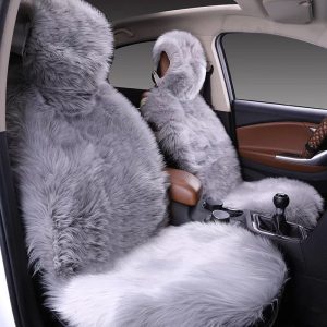 Car Seat Cover Plush Cushion Three-piece Universal Cushion