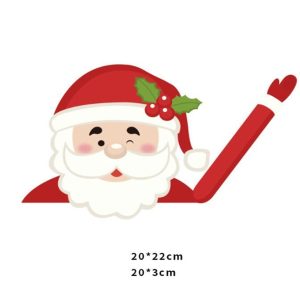 Funny Santa Wiper Car-SUV Sticker without Straps