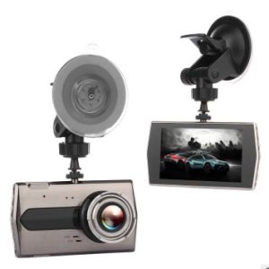 Driving recorder HD night vision Dual-lens double-record 4 inch 1080P