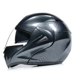 Motorcycle Uncovered Helmet Carbon Fiber Double Mirror