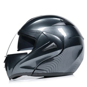 Motorcycle Uncovered Helmet Carbon Fiber Double Mirror