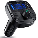 Car MP3 Bluetooth Player Charger Dual USB Type C Output