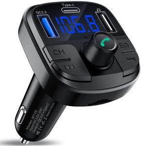 Car MP3 Bluetooth Player Charger Dual USB Type C Output