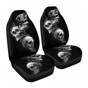 Car Seat Cover Classic Skull Printing Universal Cross-Border