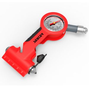 Portable Tire Pressure Gauge Safety Hammer Broken Window 260PSI