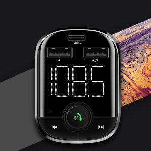 Mp3 New Qc3.0Type-C Bluetooth Car Charger Bluetooth Receiver