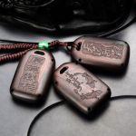 Stylish & High Quality Ebony Sandalwood Key Case Protector