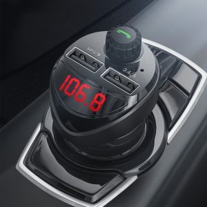 Bluetooth car charger MP3 player Dual USB Digital Display