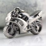 Top Selling gun black Metal Motorcycle keychain