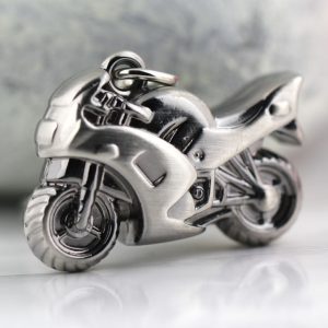 Top Selling gun black Metal Motorcycle keychain
