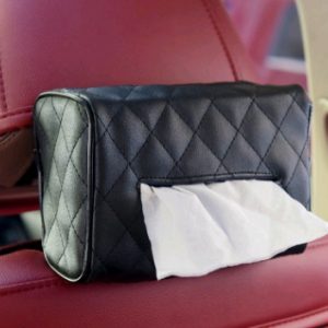 Sun visor chair back-mounted car interior tissue box