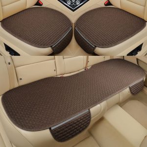 Linen Car Cushion Four Seasons Universal Single Piece Three Piece Set
