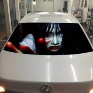 3D Rear Car Glass Horror Sticker 130*70cm