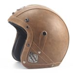 Retro 34 Motorcycle Half Face Leather Helmet