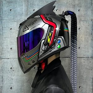 Couples' Dirty Braids Motorcycle Full Face Helmets