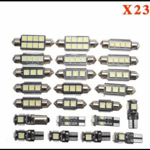 23pcs set led lamp T10 5050 w5w decoder 31MM 36