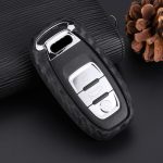 Car new Metal  & carbon fiber silicone key case