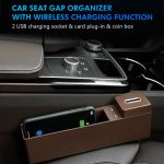 USB Wireless Charging Car Seat Gap Storage Box Car Multi-function