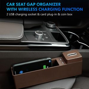 USB Wireless Charging Car Seat Gap Storage Box Car Multi-function