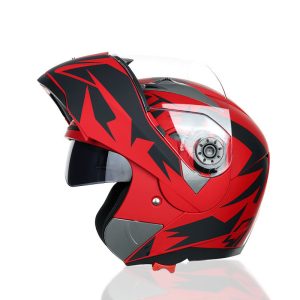 Motorcycle Half Helmet Anti-fog Sunscreen Double Lens Full Face