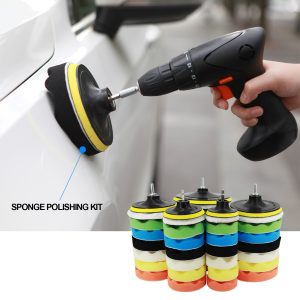 Car Polishing Set Of 9 Wool Sponge Polishing Pads
