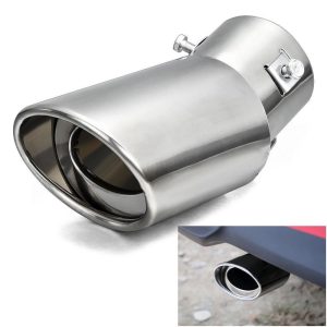 Universal Bright Silver Stainless Steel Exhaust Pipe