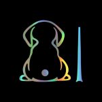 Wiper Back Shadow Funny Dog Rear Glass Sticker