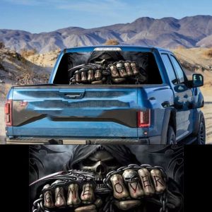High Quality Death Skull Rear Window Decal Truck