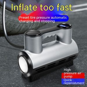 12V Portable High-power Car Inflatable 150W 30L/min Wired Digital Display