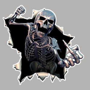 Waterproof Decorative Cool Scary Skull Car Sticker