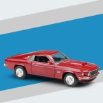 Classic For Mustang Alloy Car Model Scale 1.24