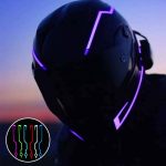Helmet Motorcycle Light Riding Signal Strip Flashing Durable Kit Bar