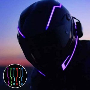 Helmet Motorcycle Light Riding Signal Strip Flashing Durable Kit Bar