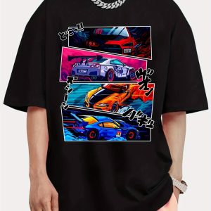 JDM Men's Street Style Round Neck T-shirt
