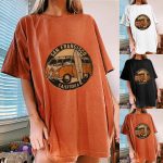 Women's Car Print Drop Shoulder Short Sleeve T-Shirt