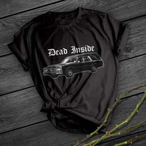 Black Car Print Short Shirt Team Uniform