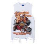 Flame Banknote Car Printed T-shirt
